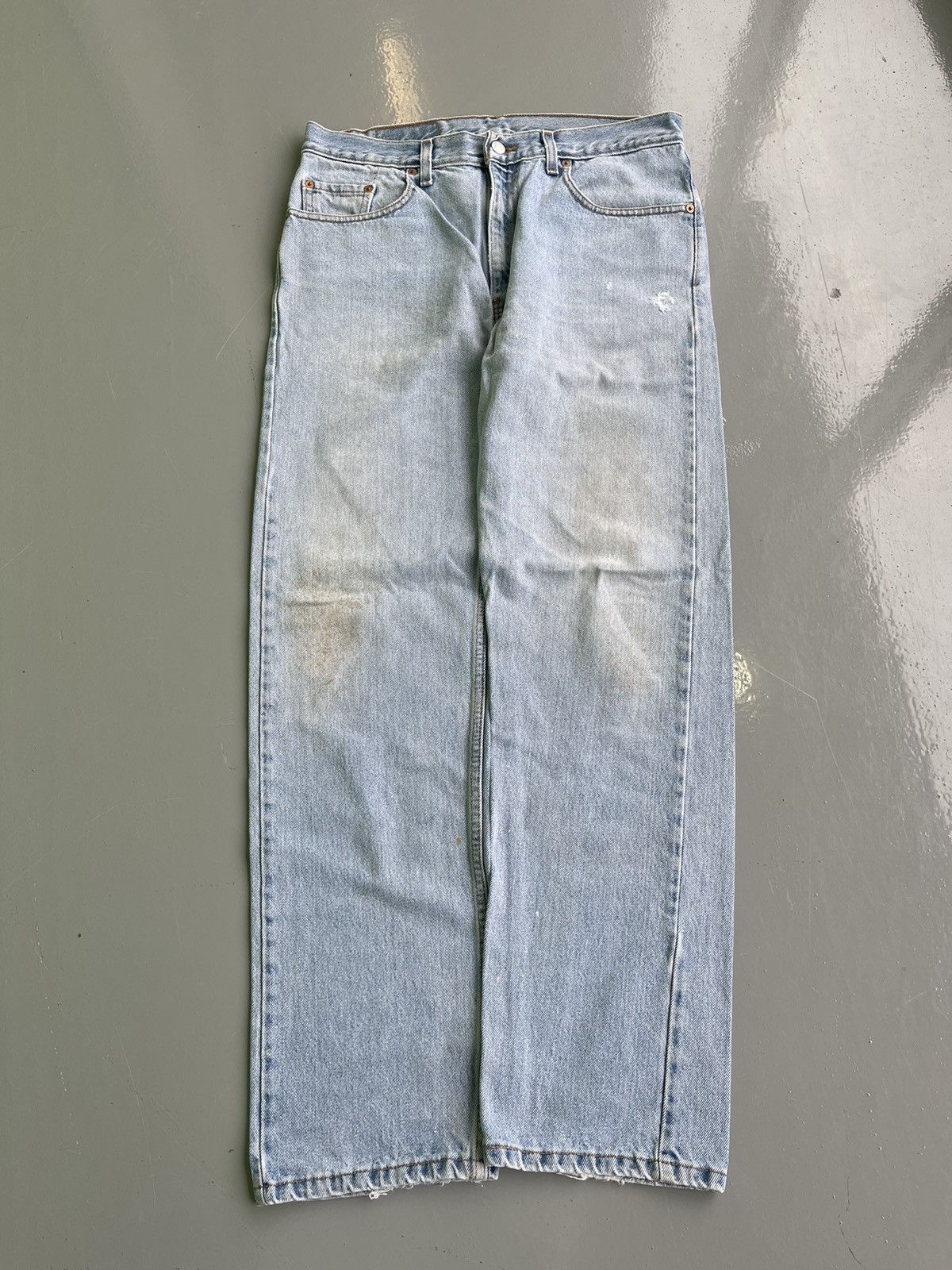 Levi's × Vintage Crazy vintage 90’s Levi’s 505 faded washed light blue jeans Size US 34 / EU 50 - 3 Thumbnail