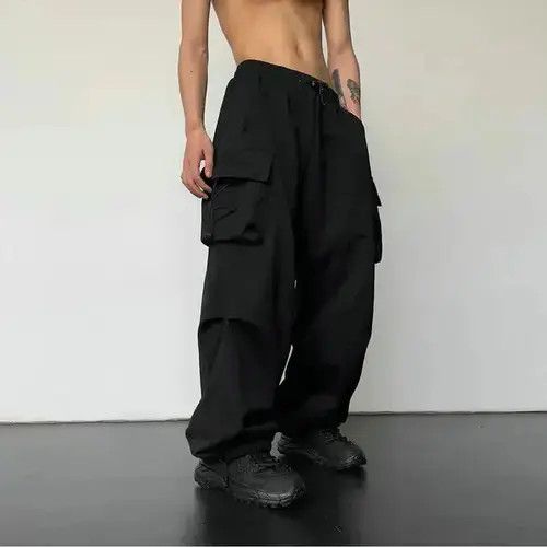 Jean Cargo Pants Multi-pocket With Elastic Size US 32 / EU 48 - 1 Thumbnail