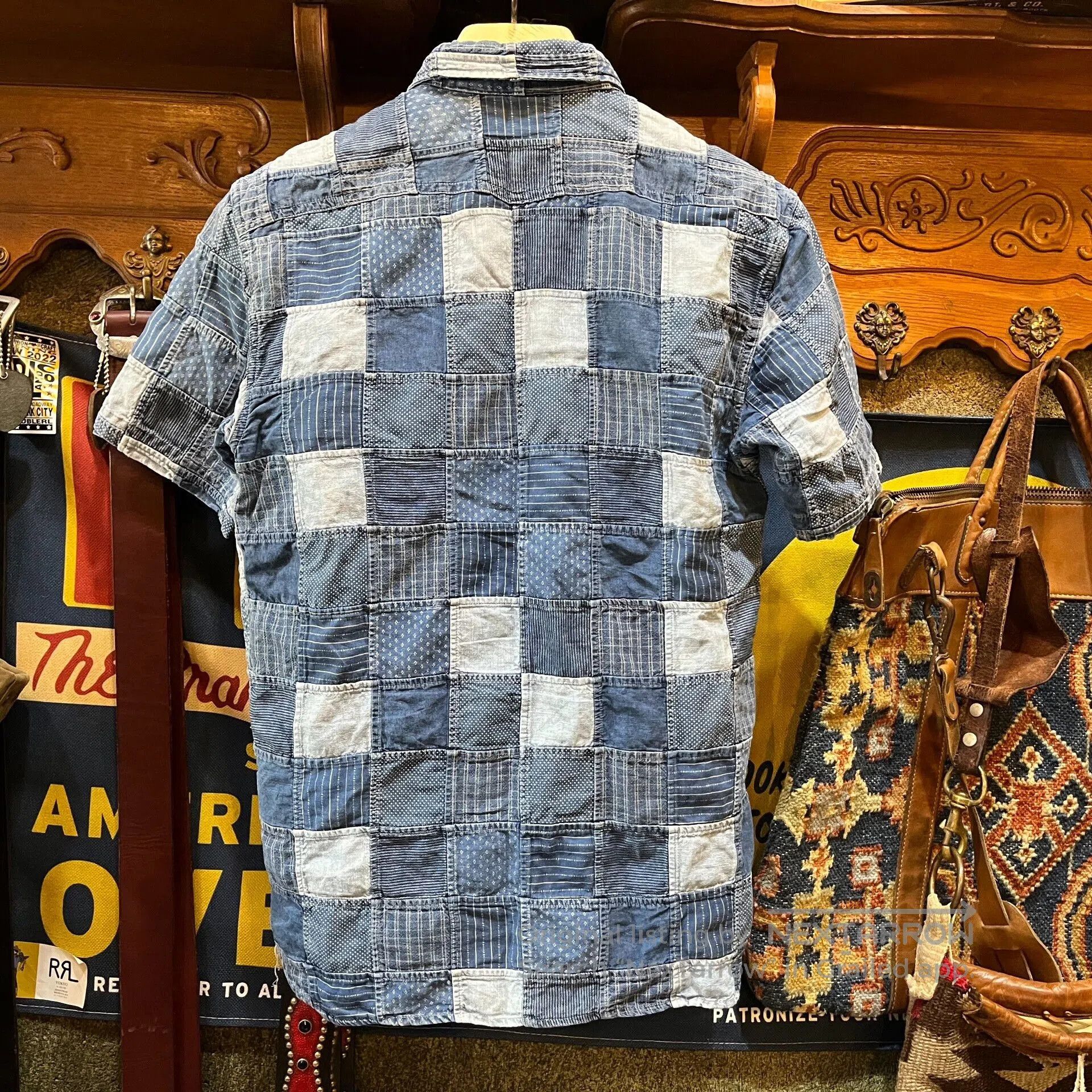 RRL Ralph Lauren patchwork short sleeve shirt by RRL. Size US S / EU 44-46 / 1 - 2 Thumbnail