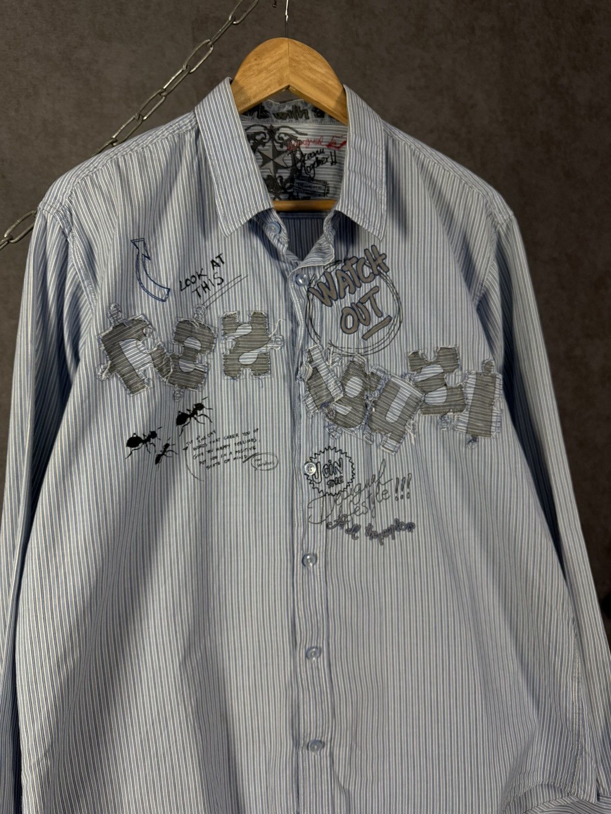 Desigual Desigual art crazy designer shirt Size US XL / EU 56 / 4 - 3 Thumbnail