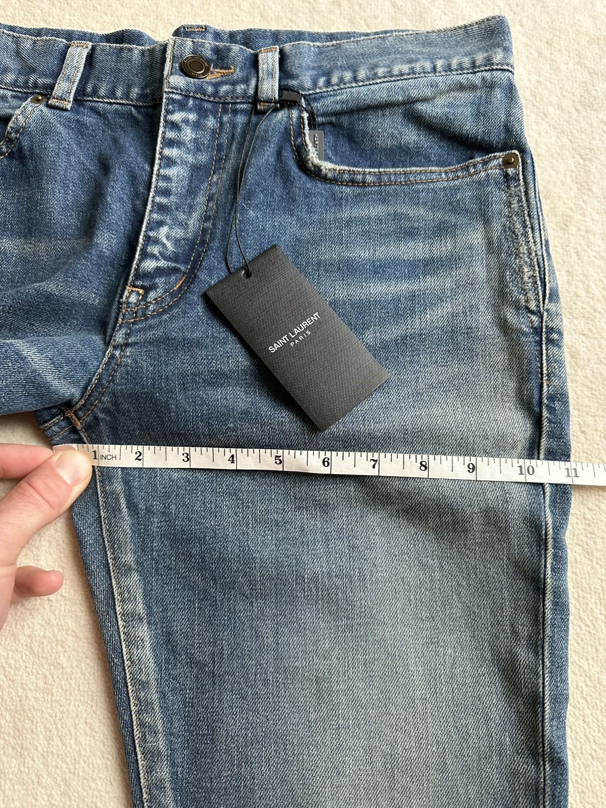 Saint Laurent Paris FW19 Saint Laurent distressed ripped jeans BNWT 30 D02 Size US 30 / EU 46 - 3 Thumbnail