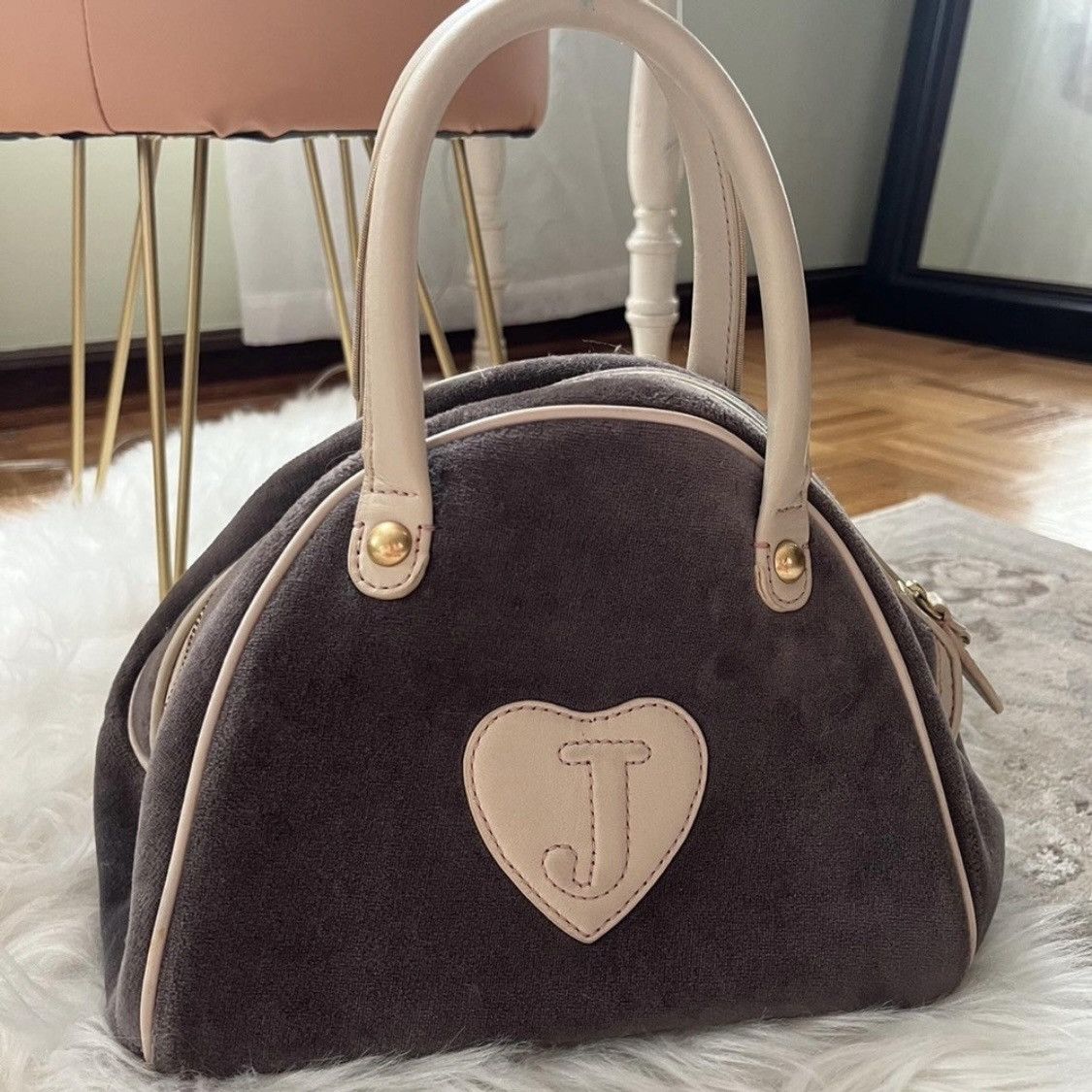 Juicy Couture Vintage Y2K Juicy Generation Couture Velour Bowling Bag Size ONE SIZE - 3 Thumbnail