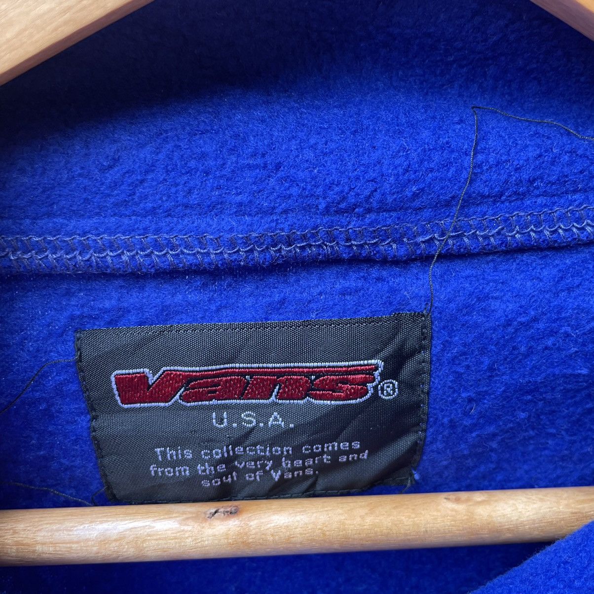 Vans × Vintage 🔥Vintage 90s Vans Half Zipper Fleece Sweater Jacket Size US M / EU 48-50 / 2 - 11 Thumbnail