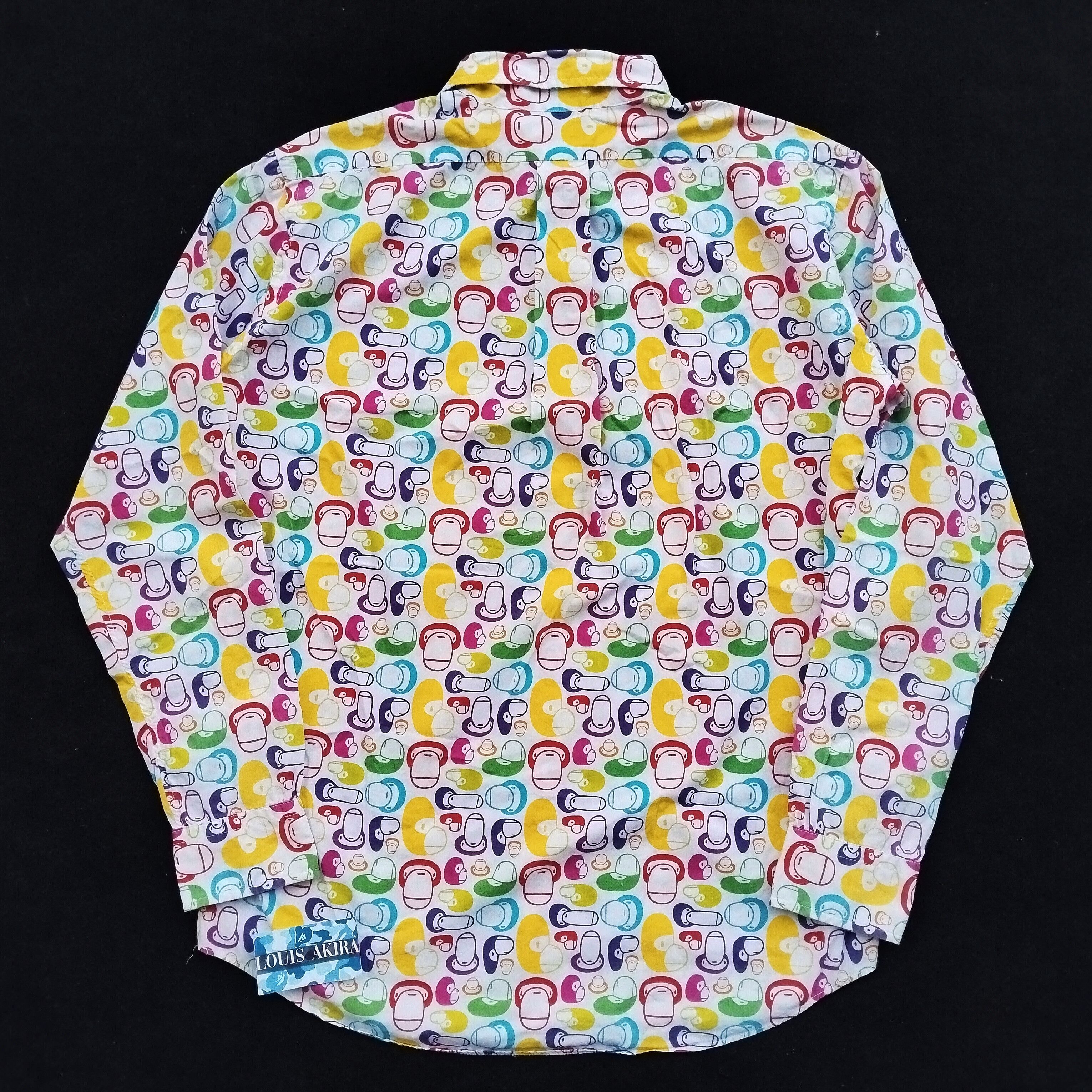 Bape 2006 Bape Baby Milo Full Print Multi Color Button Up Size US M / EU 48-50 / 2 - 7 Thumbnail