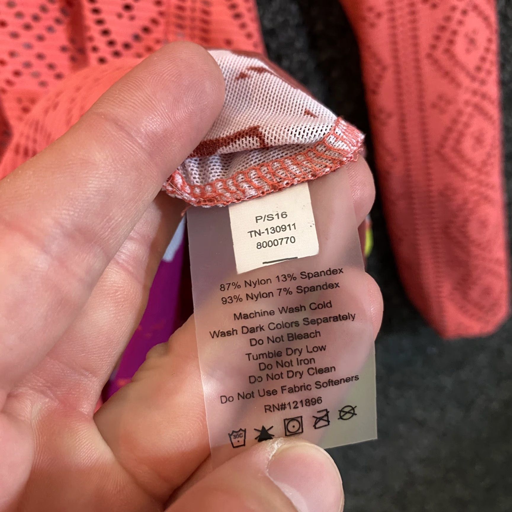Vintage Title Nine Jacket Women Large Peach Pink Geometric Hoodie Pullover Long Outdoor Size L / US 10 / IT 46 - 6 Thumbnail