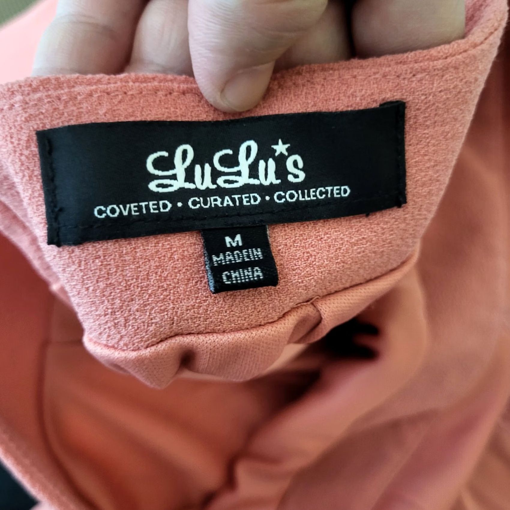 Lulus Lulus Backless Peach Pink Lace Top Jumpsuit M Women Sleeveless V-Neck Wide-Leg 1 Piece Regular 32in Inseam Pink Size M / US 6-8 / IT 42-44 - 5 Thumbnail