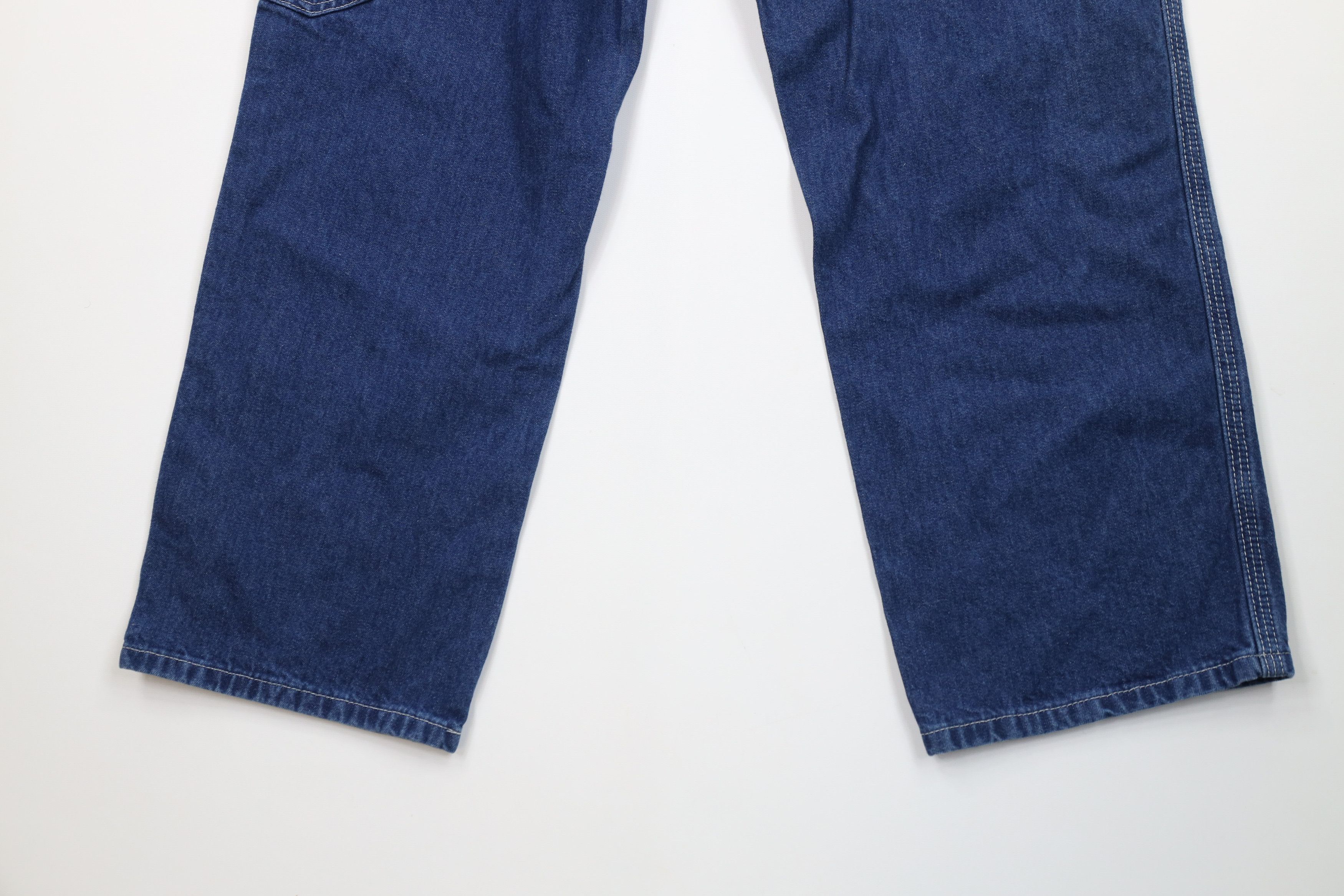 Carhartt Vintage Carhartt Spell Wide Leg Dungaree Denim Jeans Blue Size US 34 / EU 50 - 12 Thumbnail