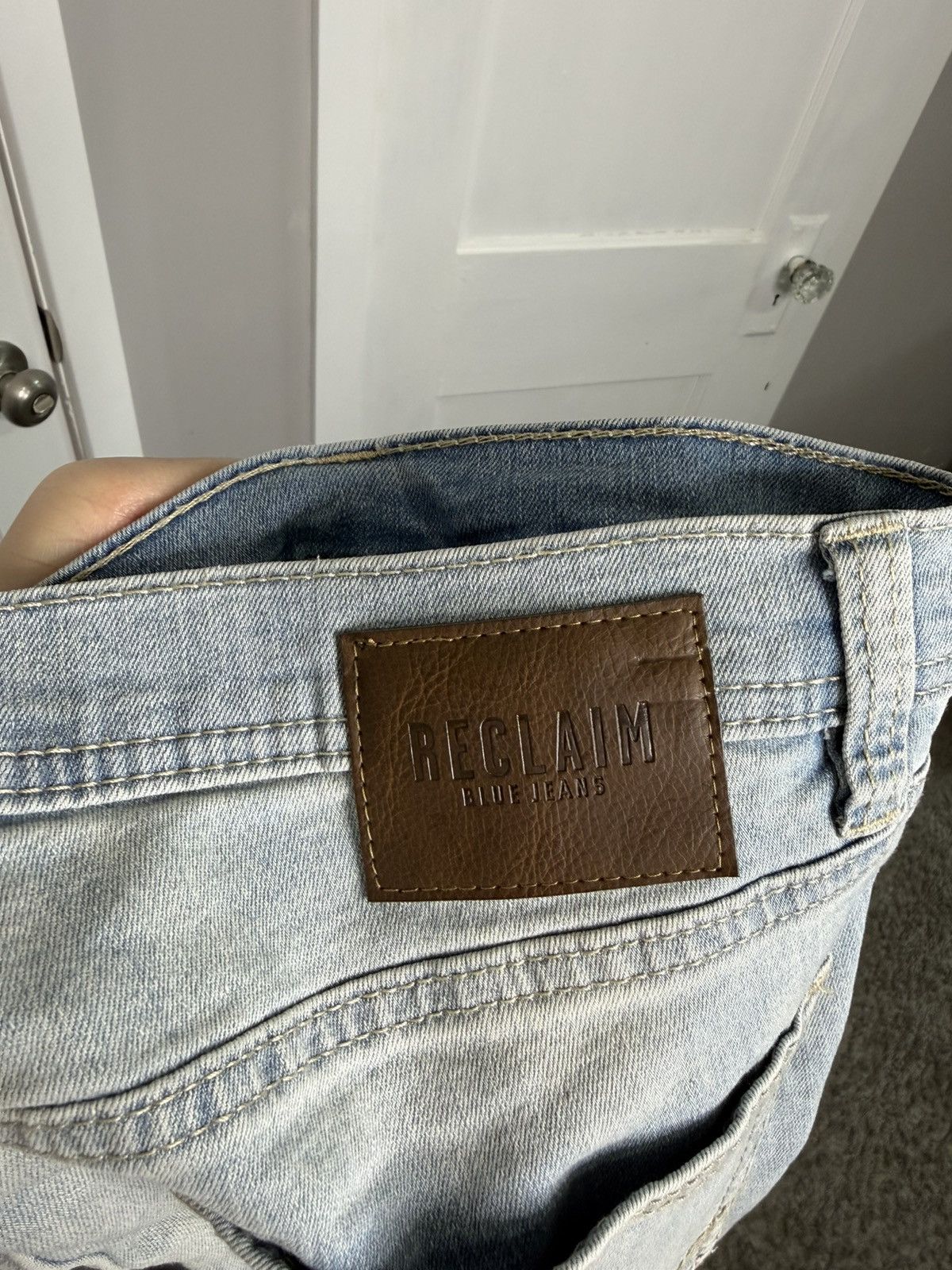 Other Reclaim Regular Bootcut Stretch Blue Jeans 34X32 Size US 34 / EU 50 - 6 Thumbnail