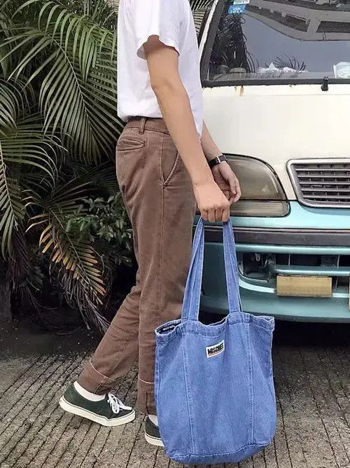 Japanese Brand Fashion denim tote bag shoulder bag Size ONE SIZE - 3 Thumbnail