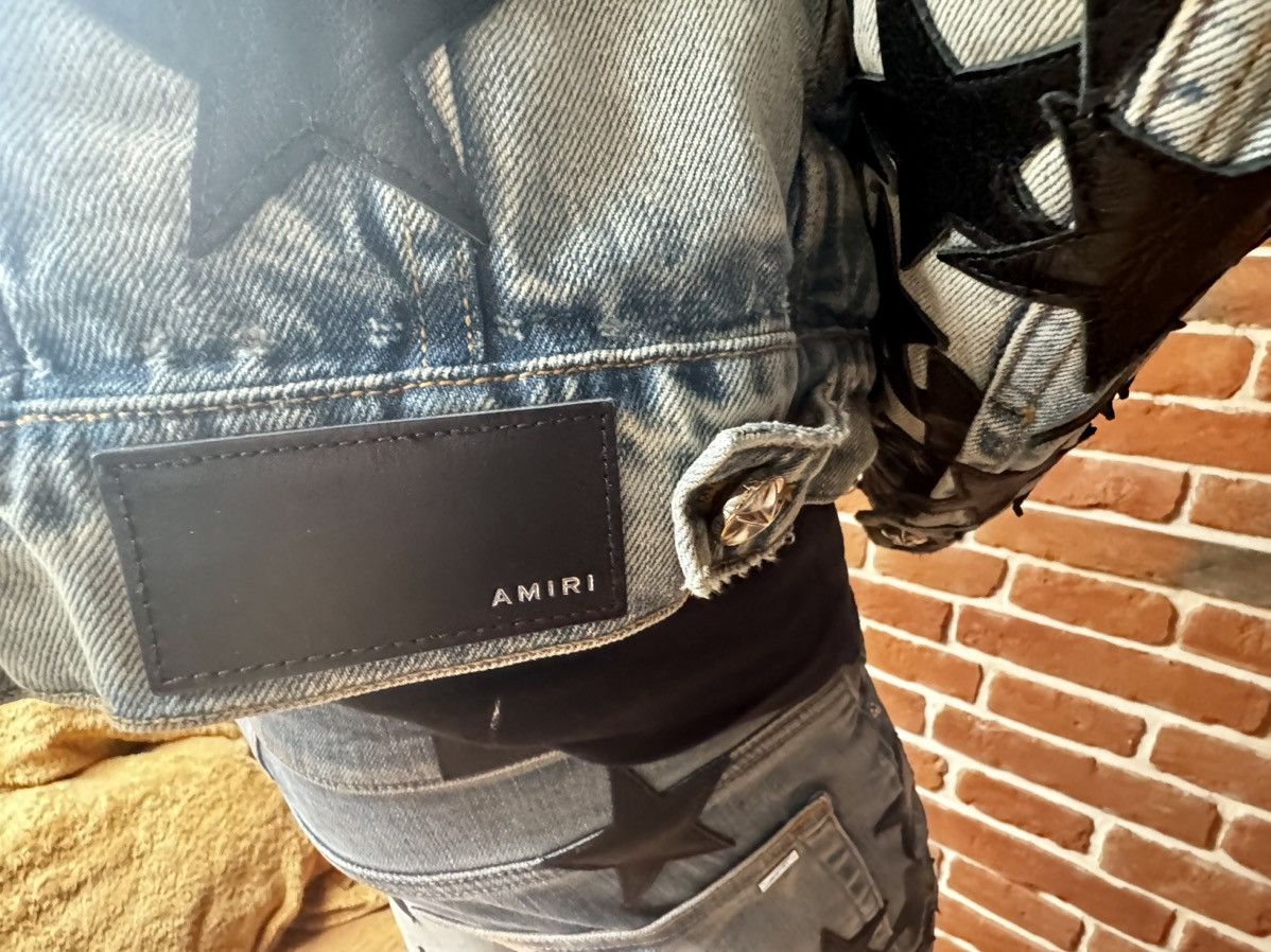 Amiri Amiri Black Stars denim jacket Size US L / EU 52-54 / 3 - 9 Thumbnail