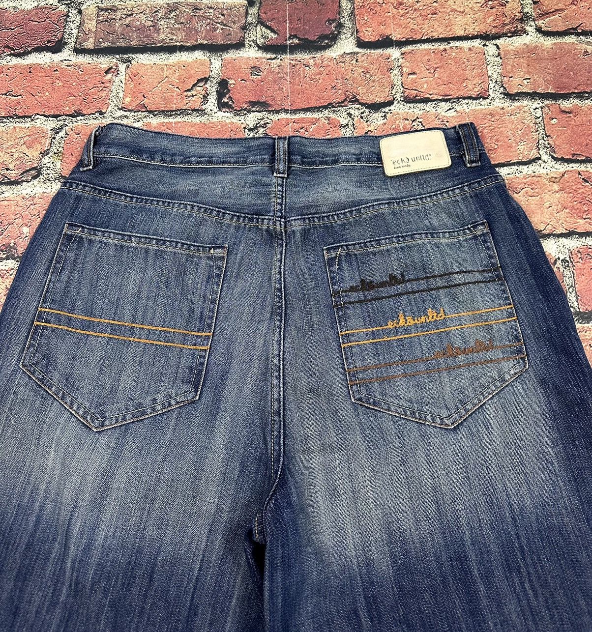 Southpole Vintage Ecko Unltd Denim Shorts Baggy Skater Y2K Wide Leg Size US 36 / EU 52 - 3 Thumbnail