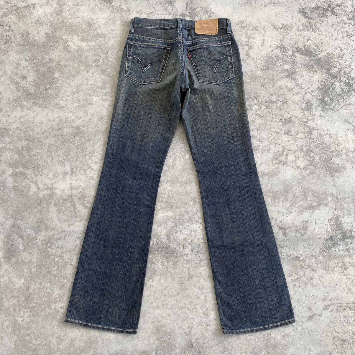 Levi's Vintage Levis 517 Mud Washed Flared Denim Jeans Size US 27 - 10 Thumbnail