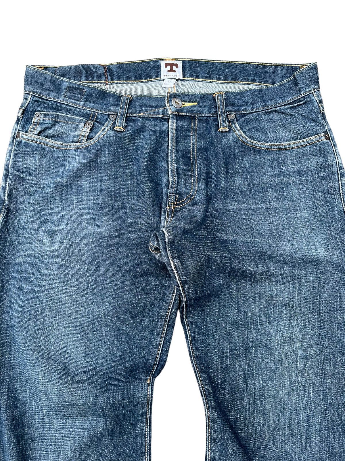 Kapital Vintage Tellason White Oak Cone Denim Selvedge Tapered Jeans Size US 33 - 4 Thumbnail