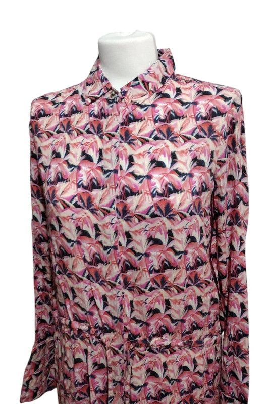 Maison Kitsune Maison Kitsune Abstract Print ShirtdressLuxuryFrenchDesigner Size M / US 6-8 / IT 42-44 - 2 Thumbnail