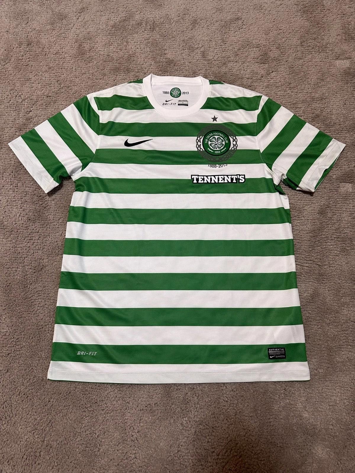 Nike CELTIC 2012/13 SHIRT ANNIVERSARY FOOTBALL SOCCER JERSEY Size US L / EU 52-54 / 3 - 1 Thumbnail