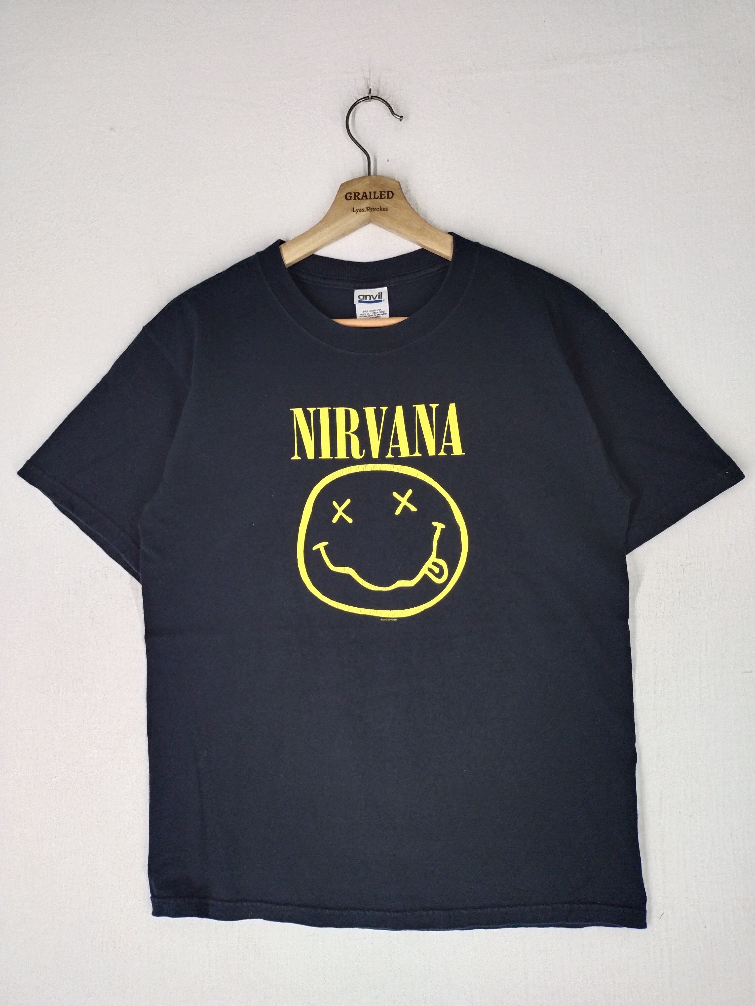 Band Tees ULTRA RARE Vintage 03's Nirvana Smiley Graphic T-Shirt Size US M / EU 48-50 / 2 - 2 Thumbnail