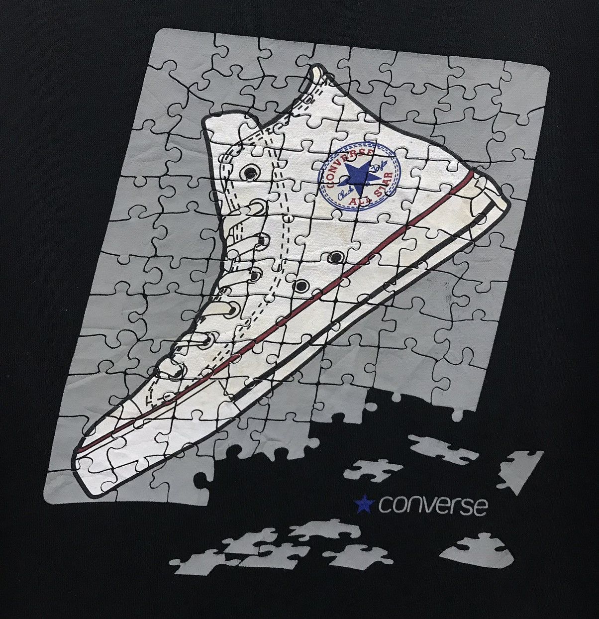 Converse × Vintage Vintage Converse All Star Chuck Taylor Sweatshirt Size US L / EU 52-54 / 3 - 3 Thumbnail