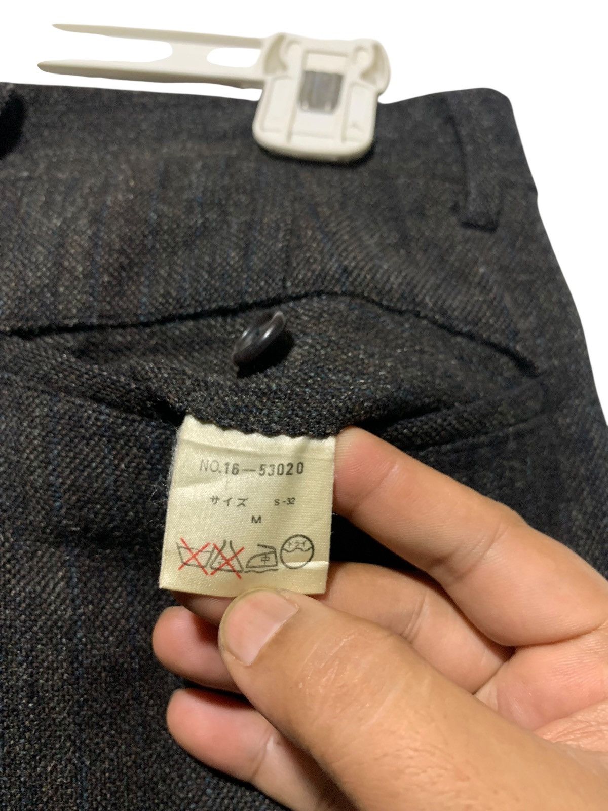 Yohji Yamamoto Vintage Xing For Men suspenders mohair wool trouser pants Size US 29 - 13 Thumbnail