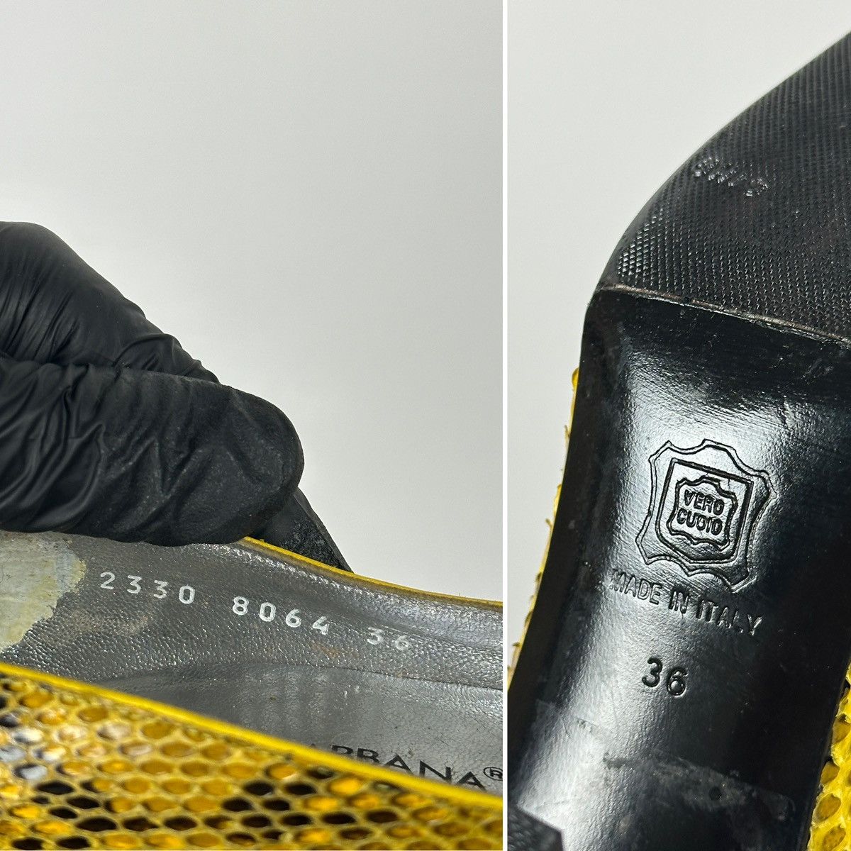 Dolce & Gabbana Vintage Dolce & Gabbana Snakeskin Block Heel Pumps Size US 6 / IT 36 - 25 Thumbnail