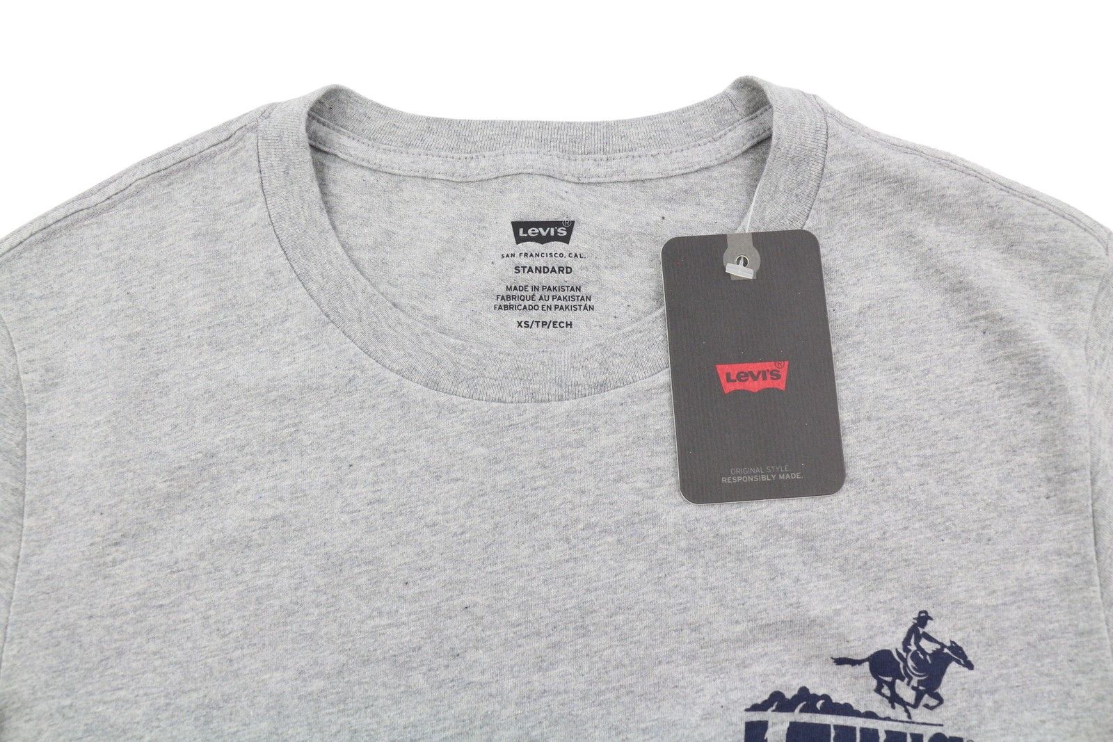 Levi's STANDARD XS Grey Melange Tricot Crew Neck 87858 Size US XS / EU 42 / 0 - 5 Thumbnail
