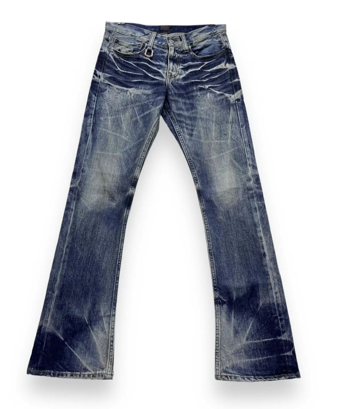 JACKROSE FYE🔥90’s JACKROSE Tribal Embroidery Punk Whiskered Flare💥 Size US 28 / EU 44 - 2 Thumbnail