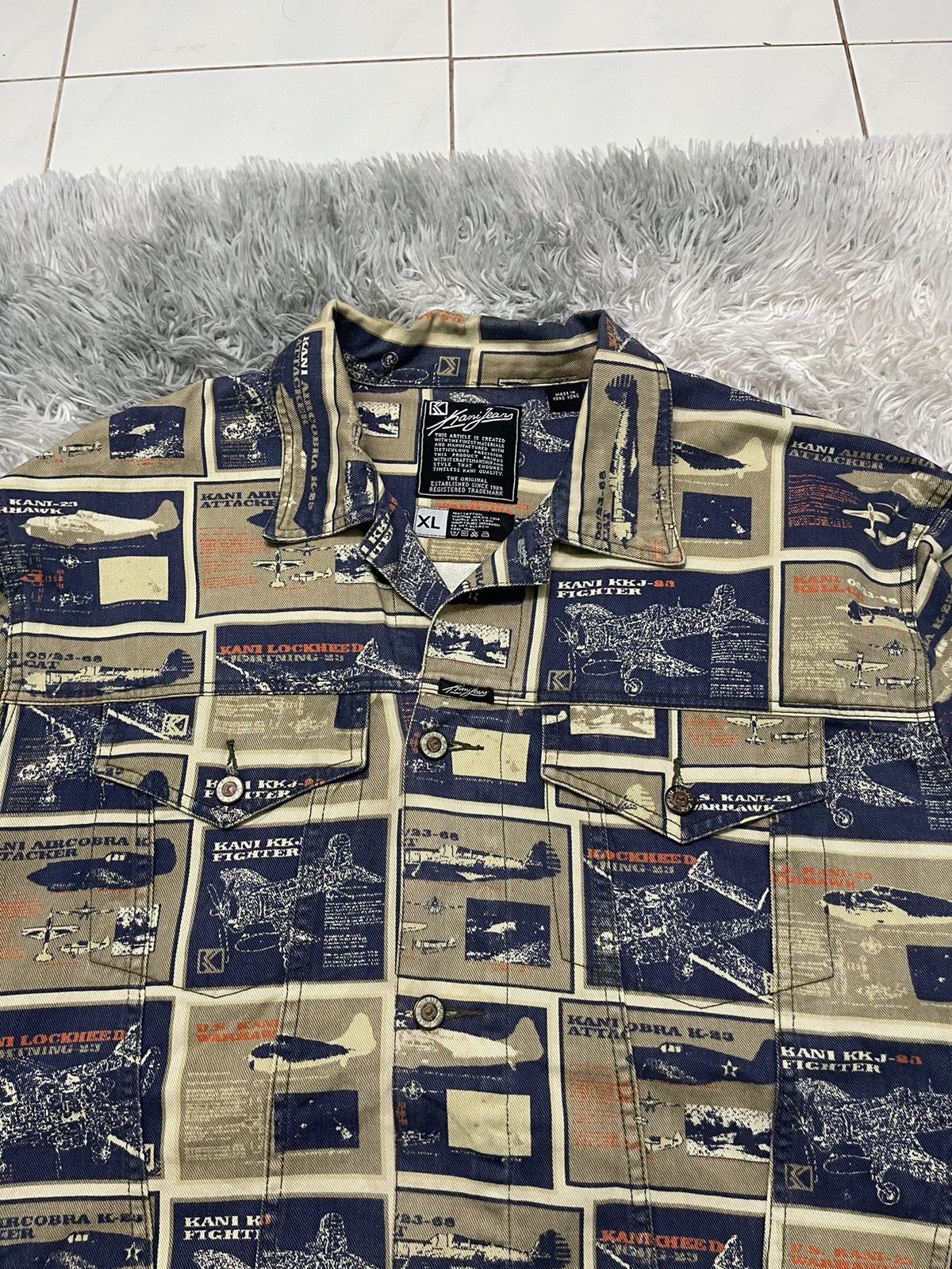 Karl Kani 90s KARL KANI DENIM JACKET FULLPRINT RARE DESIGN DISTRESSED Size US XL / EU 56 / 4 - 9 Thumbnail