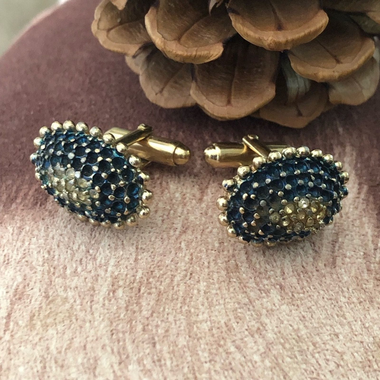 Vintage Vintage men’s Anson Karatclad oval cuff links Size ONE SIZE - 1 Thumbnail