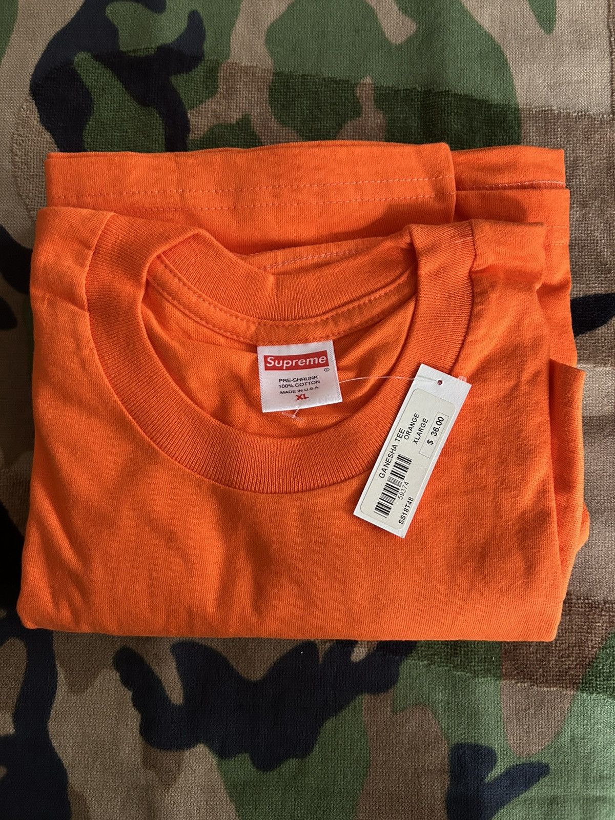 Supreme Supreme Ganesha Tee Orange XL SS18 Size US XL / EU 56 / 4 - 3 Thumbnail