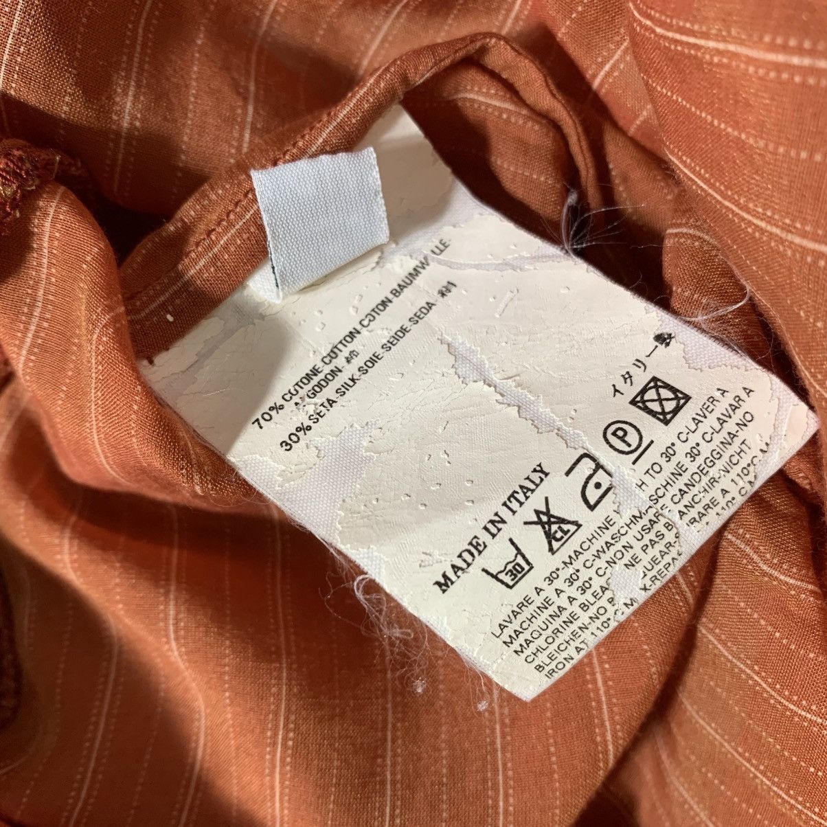 Maison Margiela Maison Martin Margeila V Neck Shirt Stripe Orange Size S / US 4 / IT 40 - 8 Thumbnail