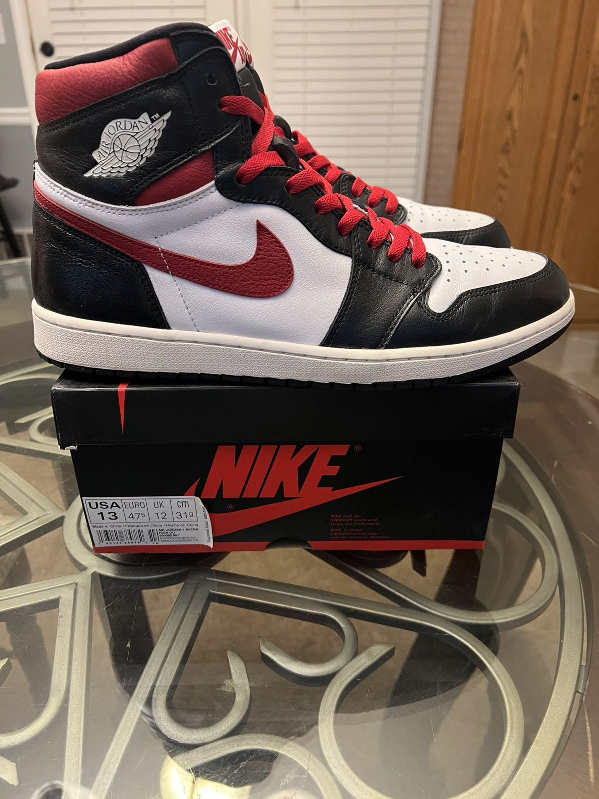 Jordan Brand Jordan 1 Retro High “Gym Red” 2019 Size US 13 / EU 46 - 6 Thumbnail