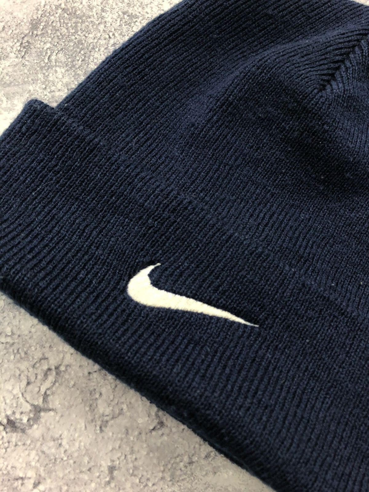 Nike NIKE Vintage 1990s Hat Cap Knit Streetwear Centre Logo Hype Size ONE SIZE - 4 Thumbnail