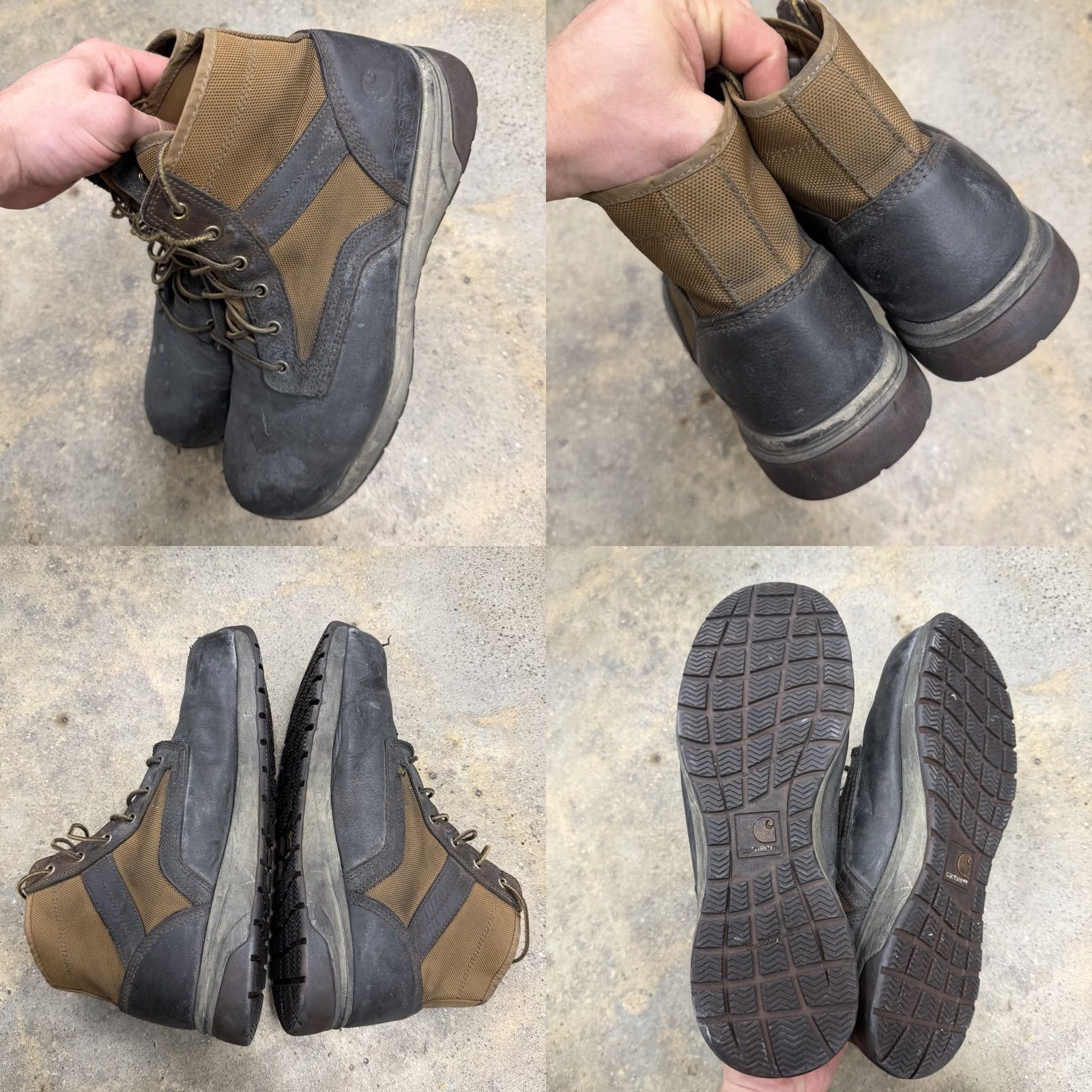 Carhartt Carhartt Mens Force Lightweight Composite Toe Work Size 12 FA5415-M Distressed Boots Brown Leather W Shoe Safety - Mens Size US 11 / EU 44 - 8 Thumbnail