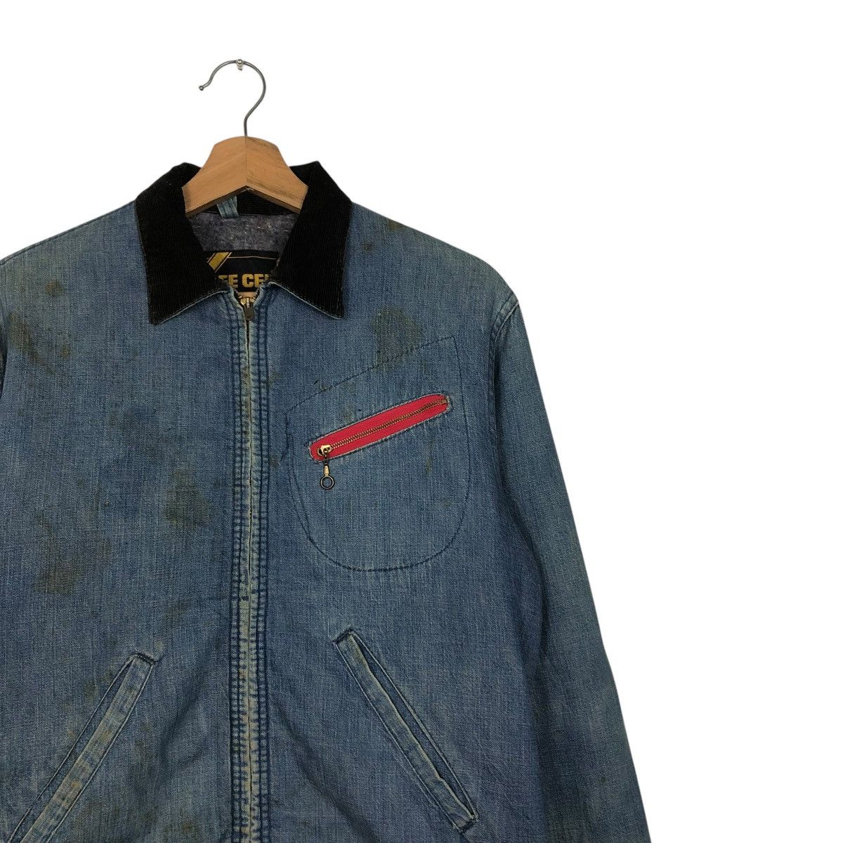 Vintage 🔥VINTAGE 50’s DENIM JACKET DEE CEE USA MADE BLANKET TALON Size US M / EU 48-50 / 2 - 8 Thumbnail