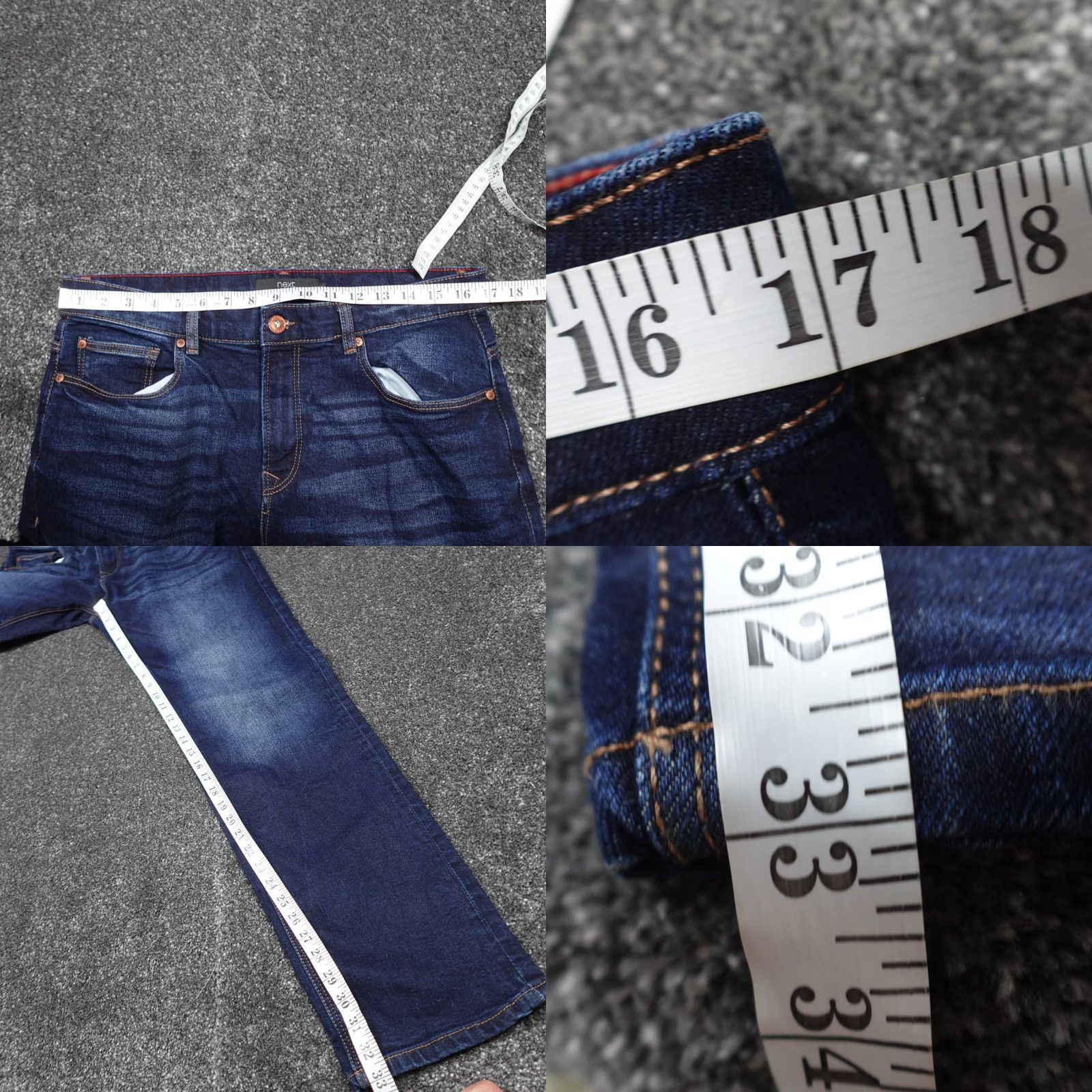 NEXT NEXT Jeans Mens 32 Blue Size W32 L33 Men Stonewashed Zip Fly Size US 32 / EU 48 - 8 Thumbnail