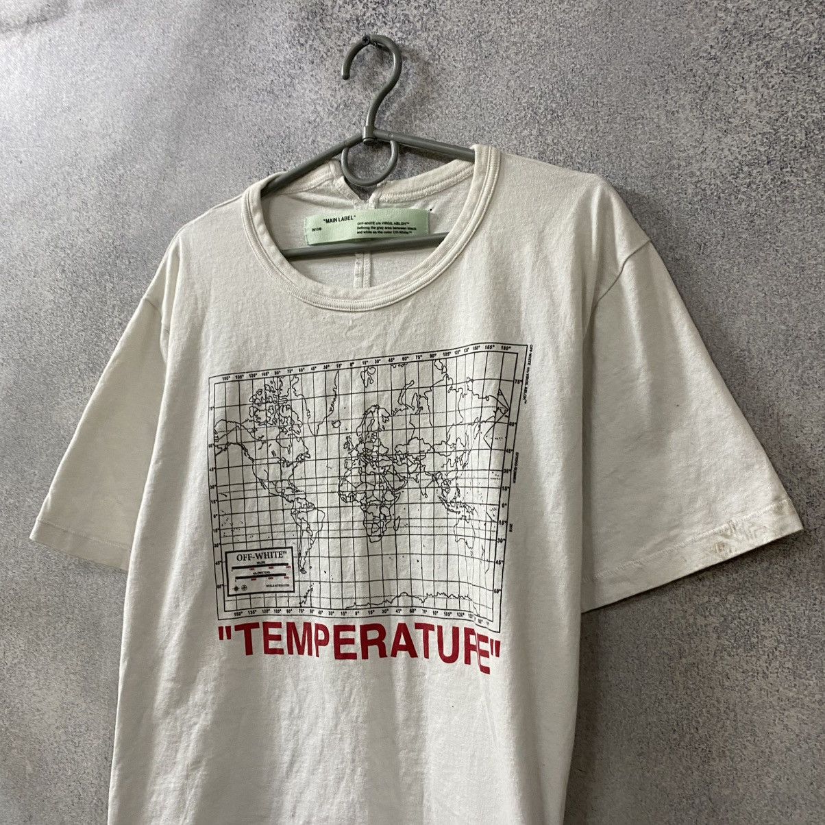 Off-White Off White Temperature T-Shirt White Big Logo Size US M / EU 48-50 / 2 - 2 Thumbnail