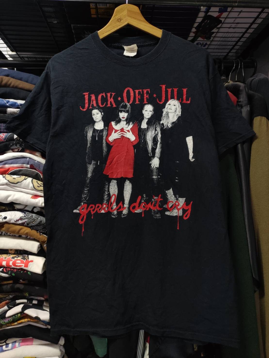 Band Tees Jack Off Jill " Grrrls Don't Cry " Promo T-Shirt Size US M / EU 48-50 / 2 - 2 Thumbnail