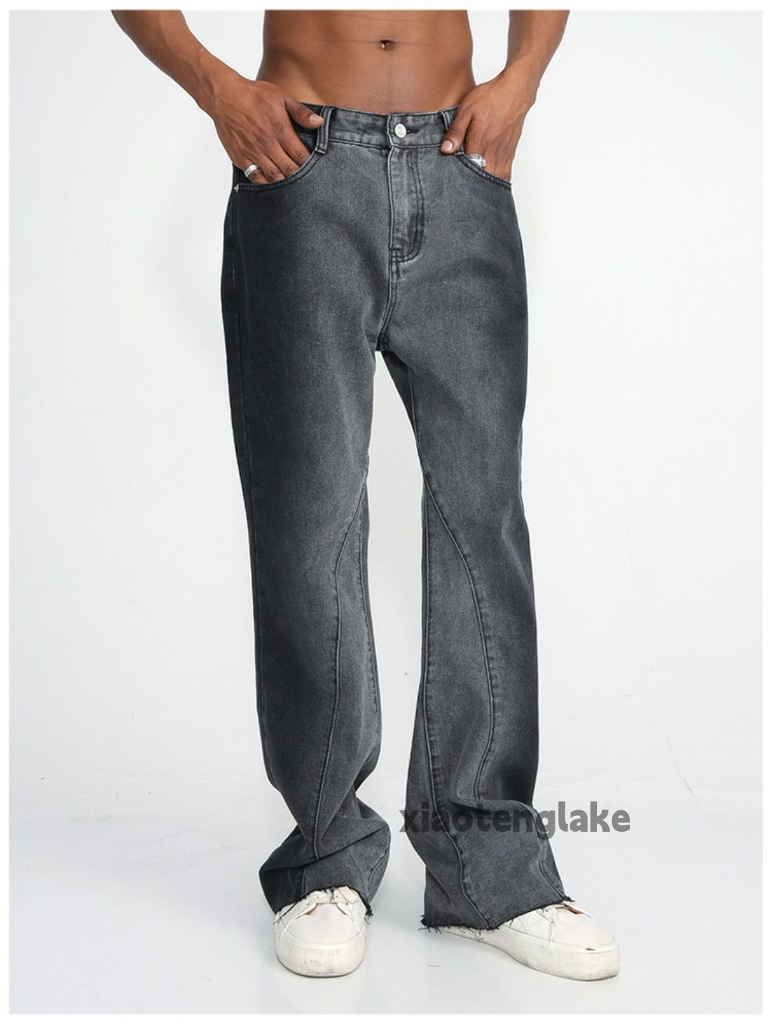 Jean × Vintage washed faded cleanfit yuppie bootcut tie dye jeans Size US 32 / EU 48 - 2 Thumbnail