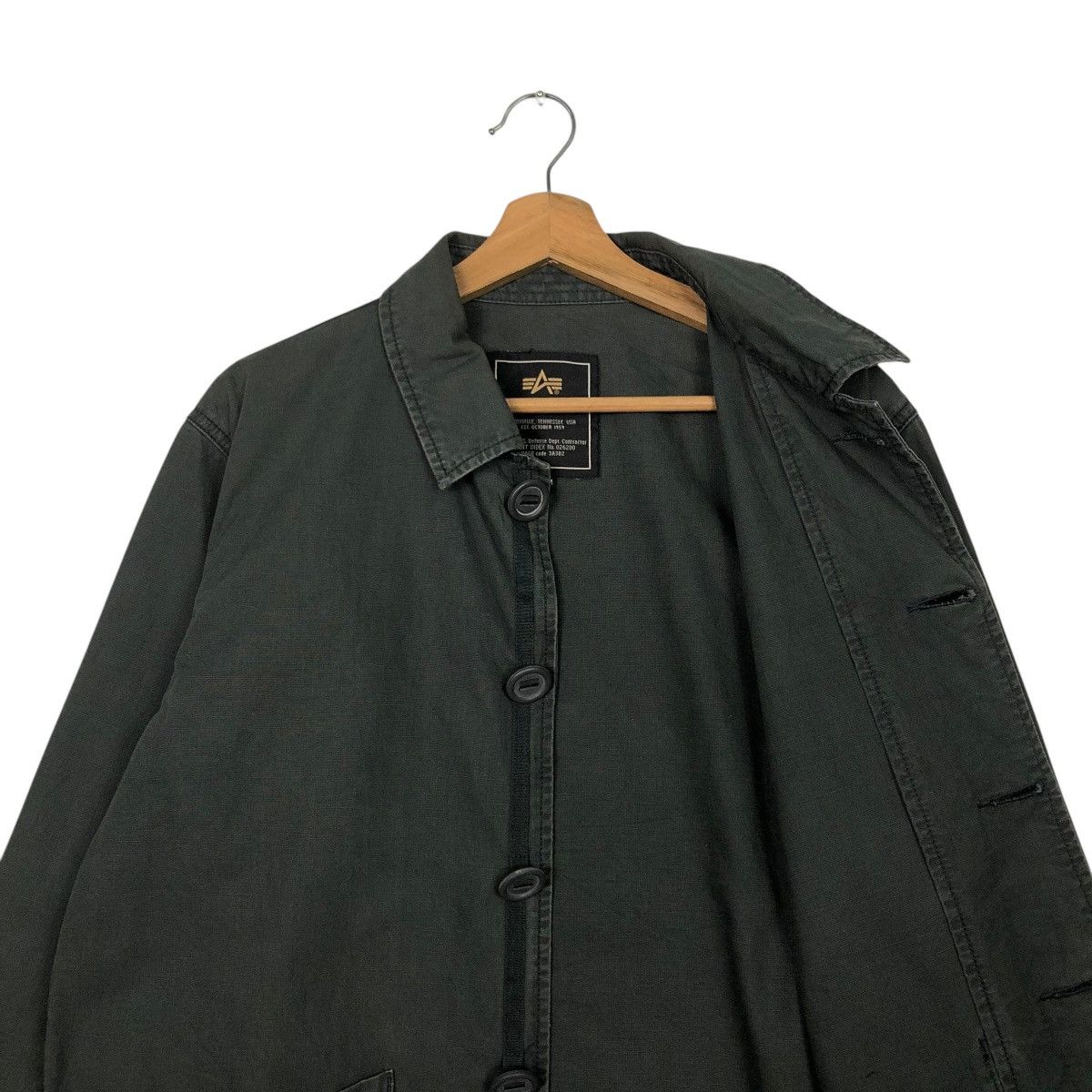 Alpha Industries 🔥VINTAGE CHORE WORK JACKET ALPHA INDUSTRIES MILITARY Size US M / EU 48-50 / 2 - 14 Thumbnail