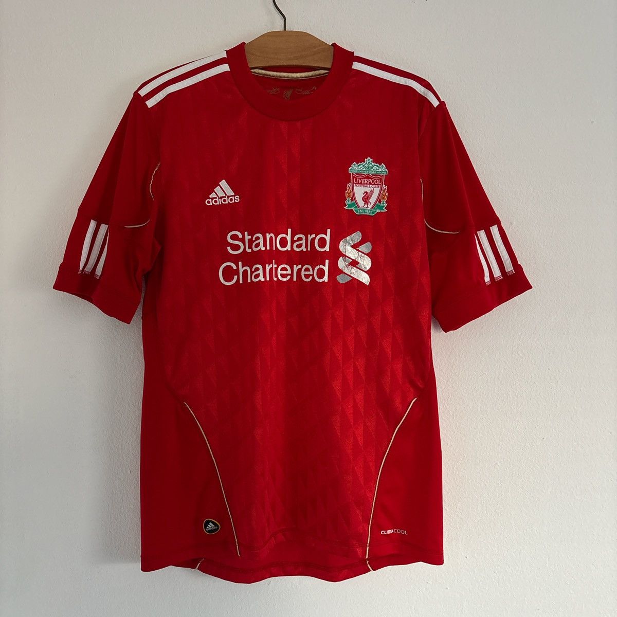 Adidas 2010 Liverpool Steven Gerrard Adidas Jersey Size US M / EU 48-50 / 2 - 1 Thumbnail