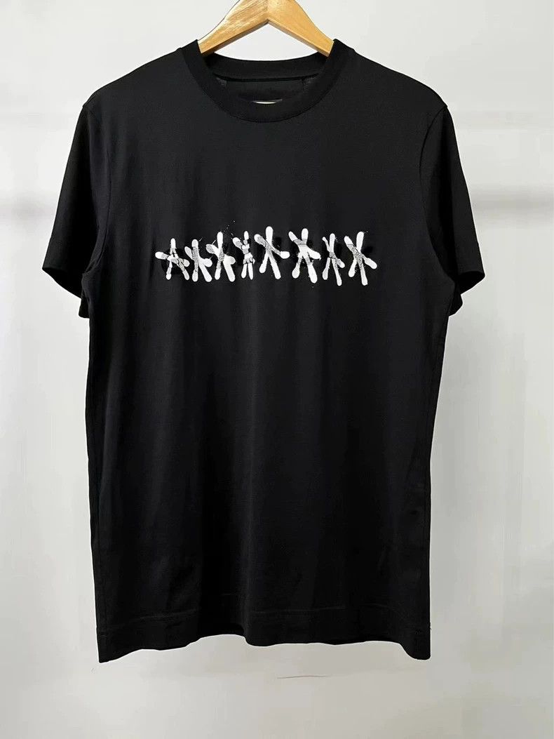 Givenchy Givenchy Collaborative Black Graffiti Flocking Short Sleev Size US M / EU 48-50 / 2 - 1 Thumbnail