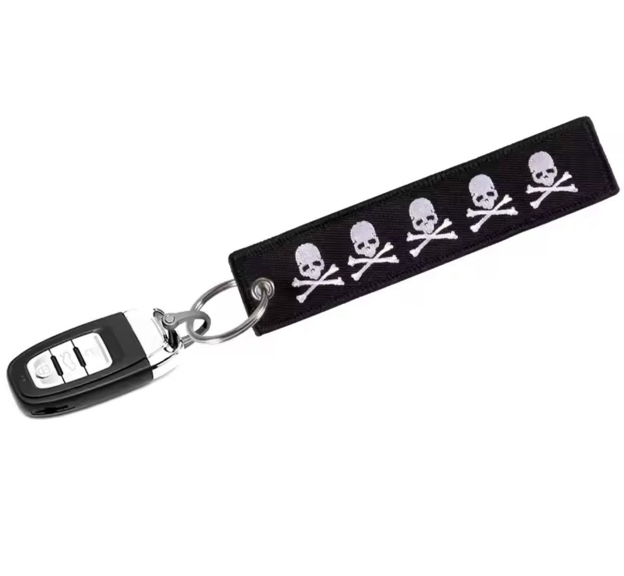 Japanese Brand Double-sided Embroidery Dangerous Skull Keychain Size ONE SIZE - 6 Thumbnail