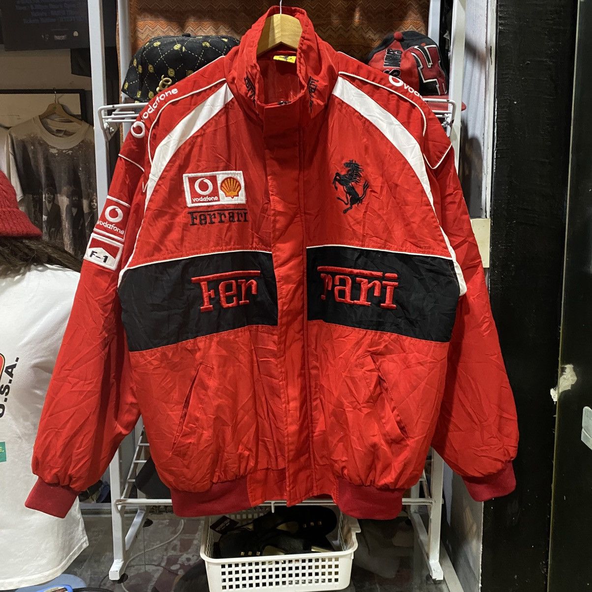 Ferrari Vtg Rare Ferrari Racing Marlboro Michael Schumacher Jacket Size US XL / EU 56 / 4 - 1 Thumbnail