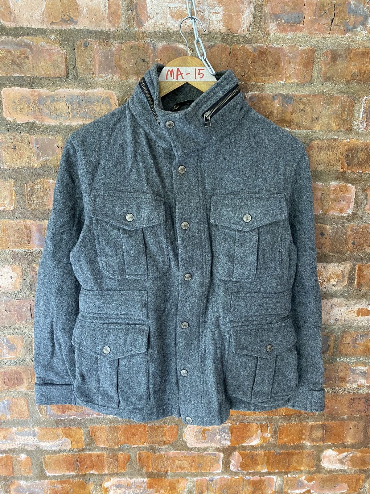 Schott 🔥AW08 Victim x Schott NYC Melton M-65 Wool Jacket Size US S / EU 44-46 / 1 - 2 Thumbnail