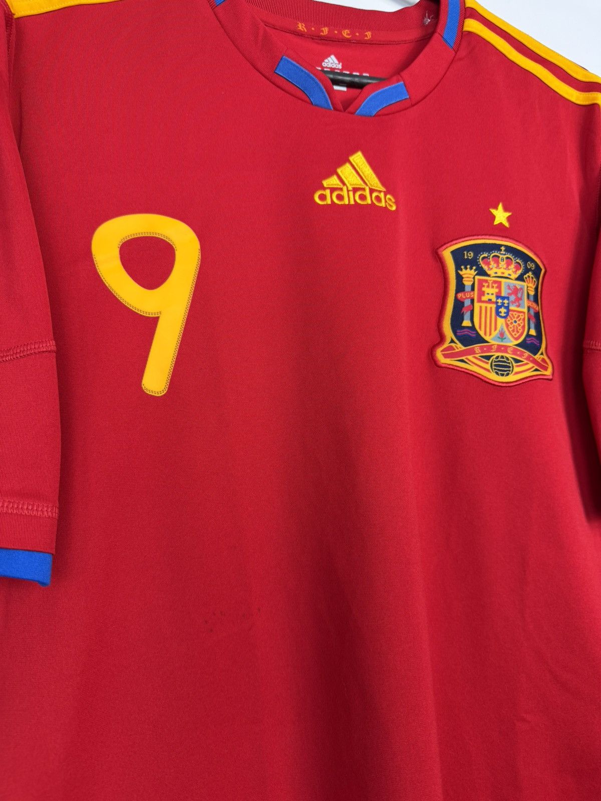 Adidas Adidas Spain 2010/2011 Torres #9 Soccer Jersey Size US M / EU 48-50 / 2 - 5 Thumbnail