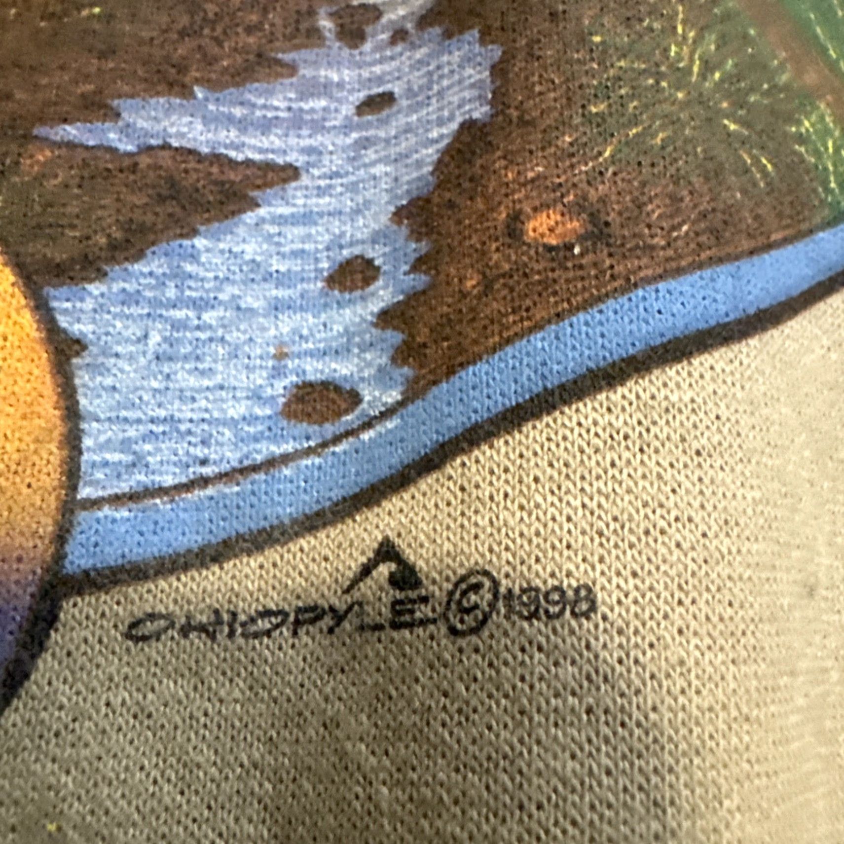 Vintage VINTAGE 90s Deep Creek Virginia Beige Crewneck Sweatshirt XL Men Pullover Nature Beige 1998 Size US XL / EU 56 / 4 - 3 Thumbnail
