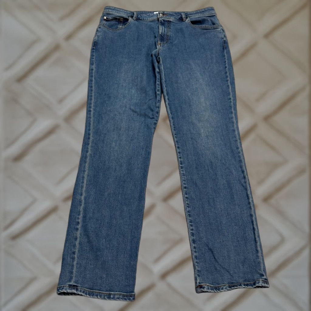 johnnie-O johnnie-O Jeans Mens 35x32 Blue Denim 5-Pocket Anaheim Tencel Straight Leg Size US 35 - 1 Thumbnail