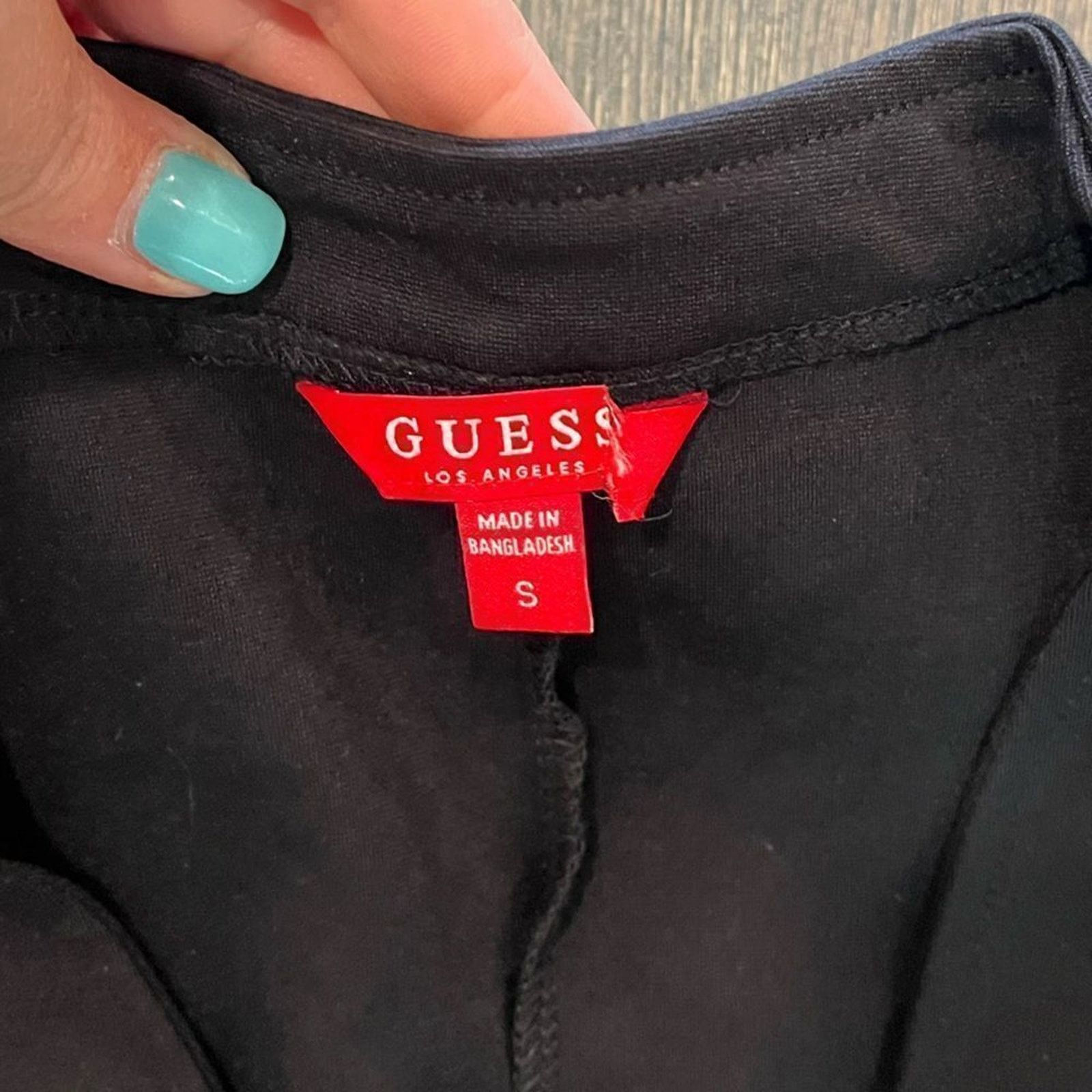 Guess Guess Womens Black Open Front Blazer Cropped Length - Size S Size S / US 4 / IT 40 - 6 Thumbnail