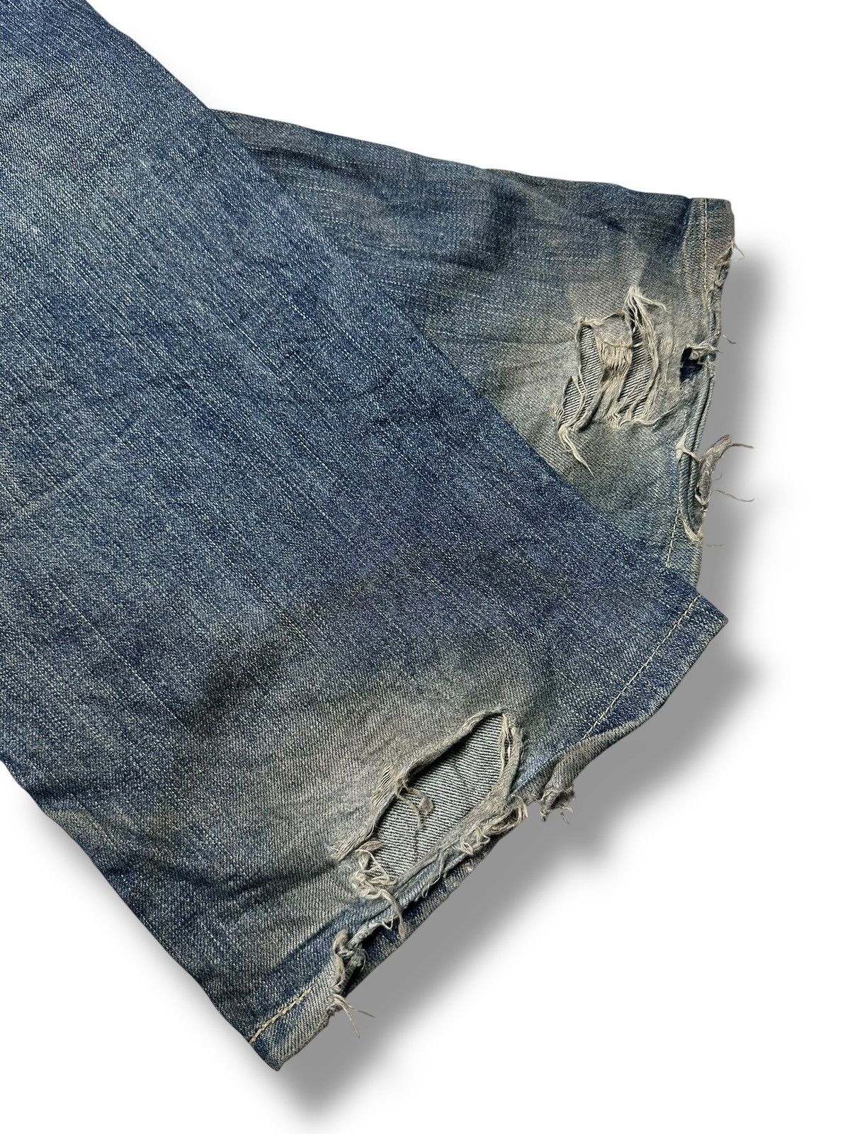 Levi's Levi’s 502 Regular Tapered Fit MudWash Distressed Faded Jean Size US 34 / EU 50 - 20 Thumbnail