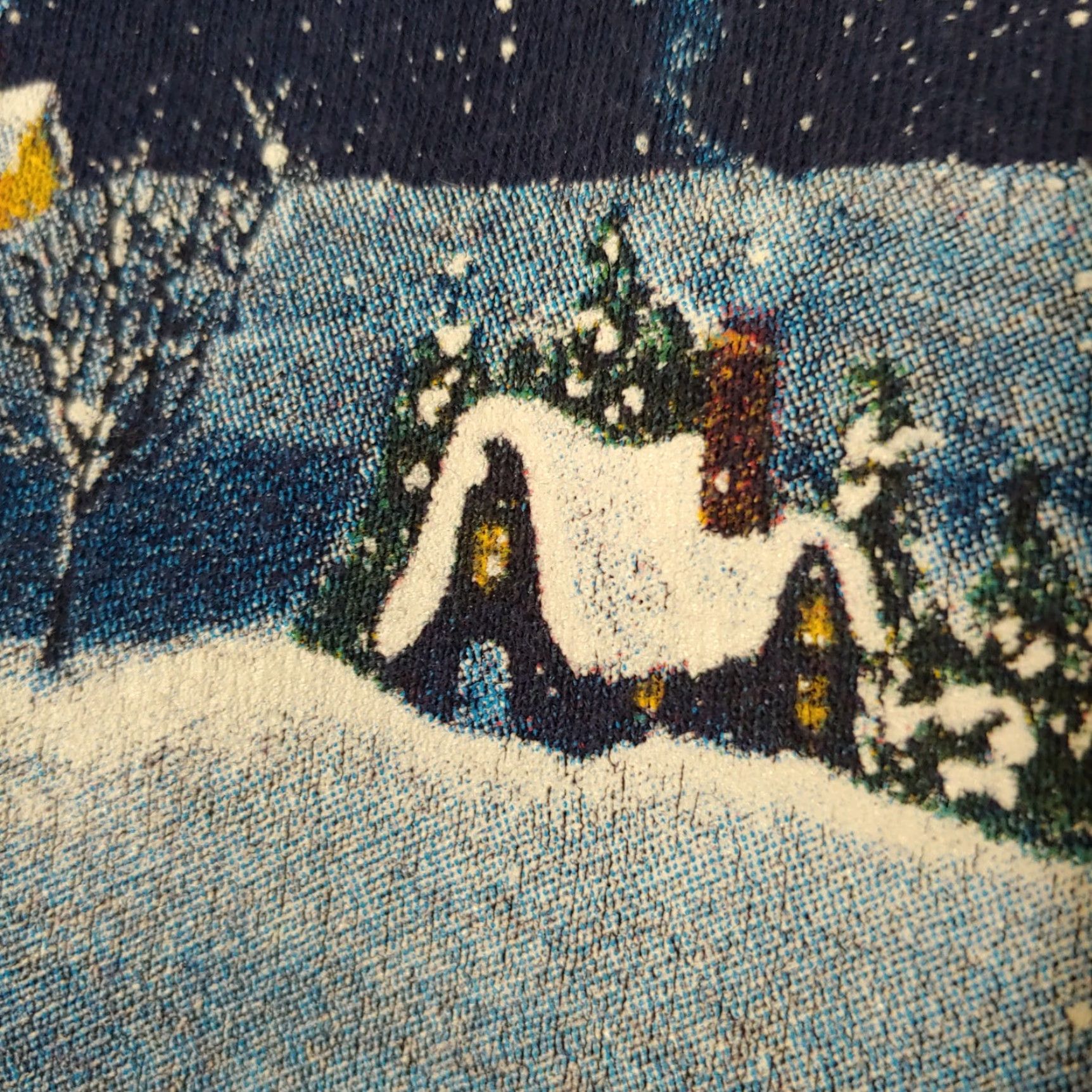 Vintage VINTAGE Artisans Sweatshirt Christmas Angel Blue Cotton Blend All Over Print Pullover Women Small Holiday Christmas Size S / US 4 / IT 40 - 7 Thumbnail