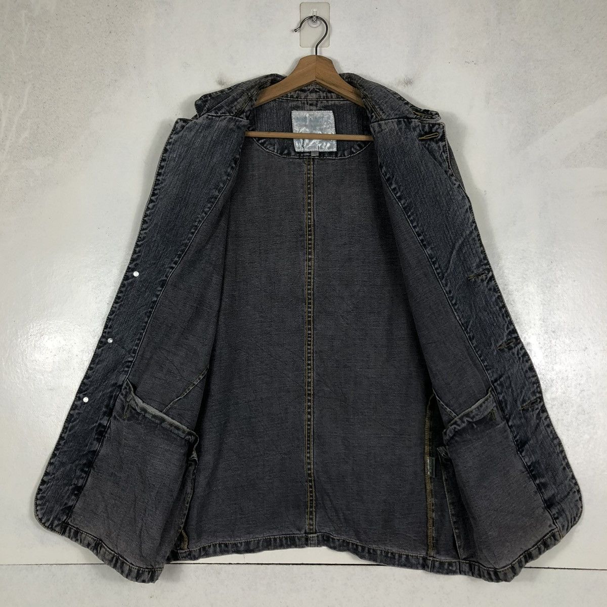 Japanese Brand 📌VINTAGE CHORE WORK DENIM JACKET JAPAN ISSEY MIYAKE Size US L / EU 52-54 / 3 - 14 Thumbnail